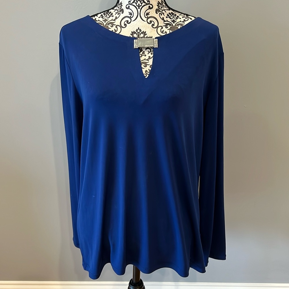 Michael Kors blue knit top